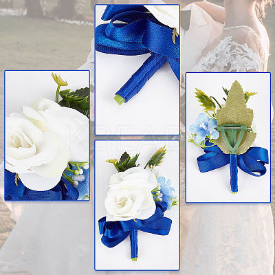 1Pc Silk Cloth Wrist Corsage AJEW-CP0001-73-1