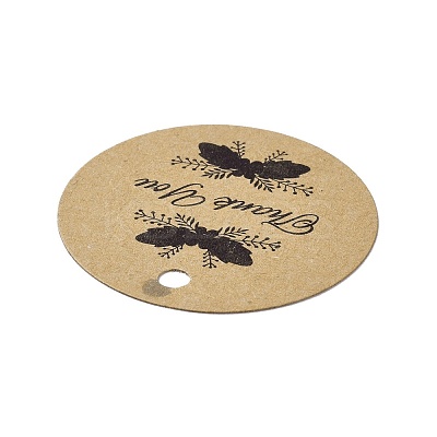 Thank You Theme Kraft Paper Jewelry Display Paper Price Tags CDIS-K004-01B-1