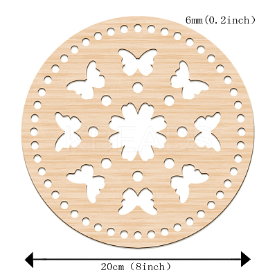 Basswood Basket Bottoms WOOD-WH0111-017-1