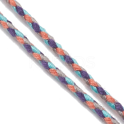 Macrame Cotton Cord Slider Bracelet Making AJEW-JB01536-02-1