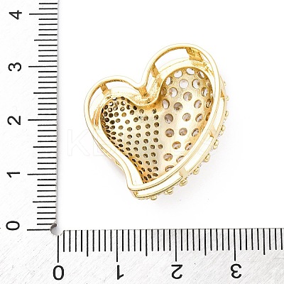 Brass Micro Pave Clear Cubic Zirconia Multi-strand Links KK-S510-19G-1