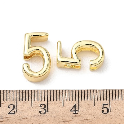 Brass Slide Charms KK-L253-15G-05-1