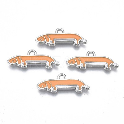 Rack Plating Alloy Enamel Pendants LS-PALLOY-T075-156-1