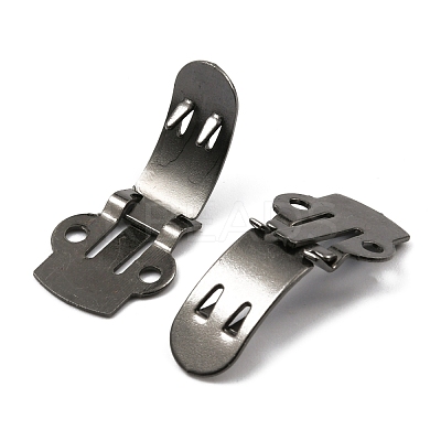 Iron Flat Blank Shoe Clips IFIN-WH0072-01B-B-1