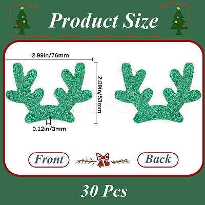 Christmas Theme Felt Fabrics Hair Accessories Findings FIND-WH20004-14E-1