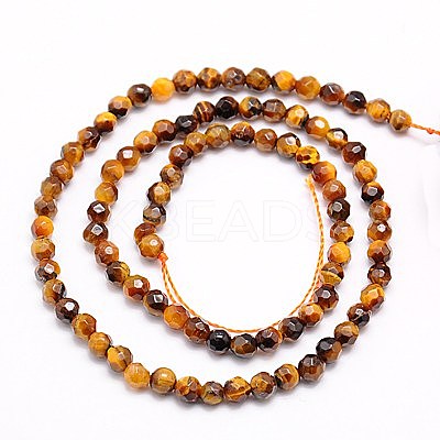 Natural Tiger Eye Beads Strands G-G545-13-1