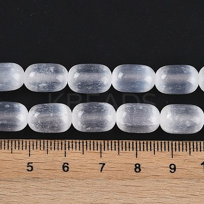 Natural Selenite Beads Strands G-F750-A-1
