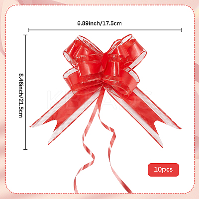 Plastic Bowknot Pull Bows AJEW-WH20064-74A-1