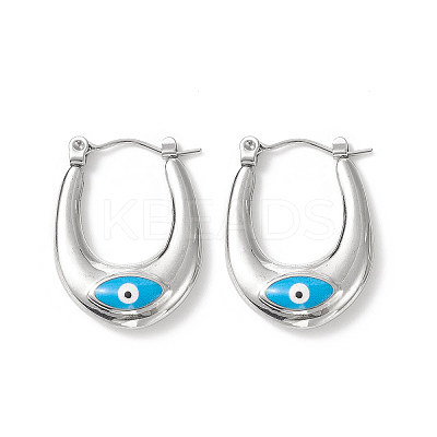 316 Stainless Steel Hoop Earrings LS-EJEW-I282-01A-02P-1