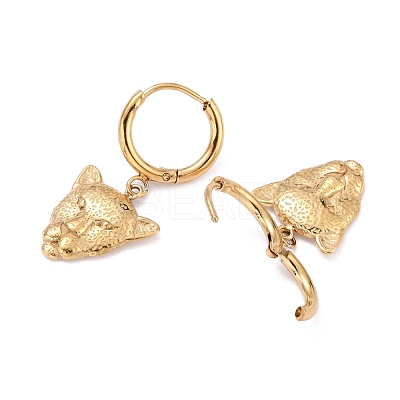 Ion Plating(IP) 316 Stainless Steel Huggie Hoop Earrings EJEW-L258-03G-1
