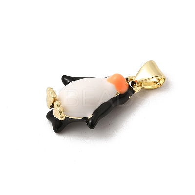 Brass Enamel Pendants KK-H267-107G-1