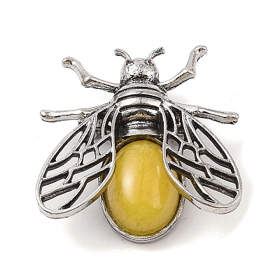 Natural Topaz Jade Brooch G-A226-04AS-11-1