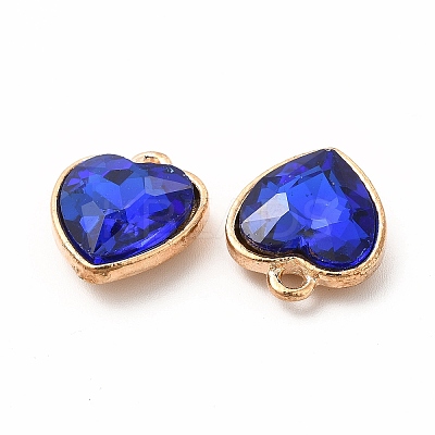 Faceted Glass Rhinestone Pendants GLAA-I051-B17-1