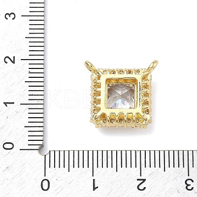 Brass Micro Pave Cubic Zirconia Pendants KK-C254-01A-G-1