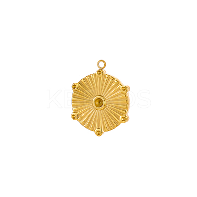 304 Stainless Steel Pendants STAS-OY002-57G-1