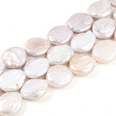 Natural Nucleate Keshi Pearl Beads Strands PEAR-S018-03I-1