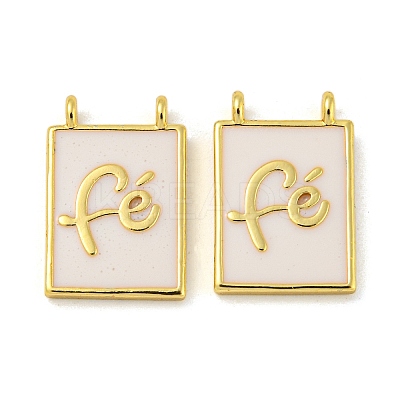 Rack Plating Brass Enamel Pendants KK-R153-11G-1