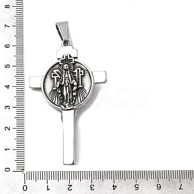 304 Stainless Steel Big Pendants LS-STAS-Z169-02AS-1