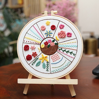 DIY Embroidery Animal Stitches Practice Kit for Beginners DIY-NH0006-01C-1