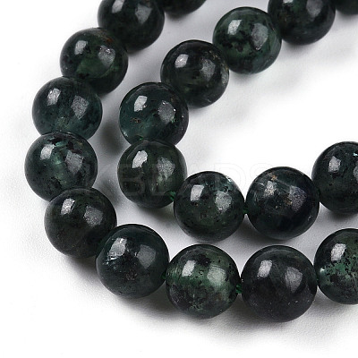 Natural Green Kyanite Beads Strands G-T140-6mm-07-1