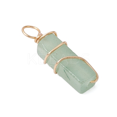 20Pcs 10 Styles Natural Mixed Stone Copper Wire Wrapped Pendants PALLOY-JF03976-1
