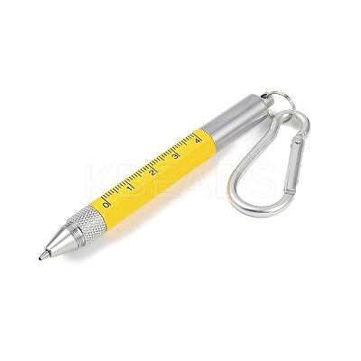 Aluminum Practical 6-in-1 Keychain Pen LS-AJEW-R004-01P-06-1