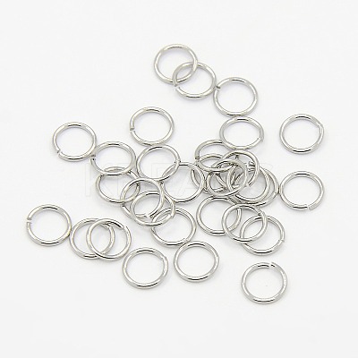 Tarnish Resistant 304 Stainless Steel Open Jump Rings STAS-M008-04E-1