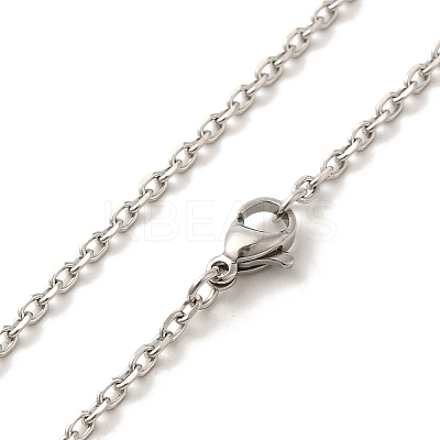 Tarnish Resistant 304 Stainless Steel Necklaces NJEW-F027-40-2mm-1