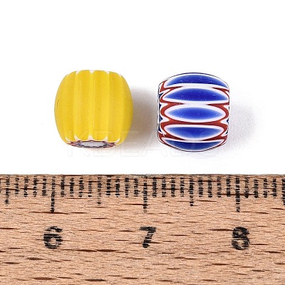 Handmade Millefiori Glass Rondelle Beads LA-N002-14A-1