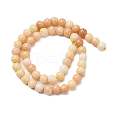 Ombre Effect Dyed Glass Beads Strands LS-GLAA-T031-01O-07-1