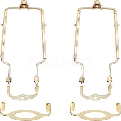 Iron Lamp Shade Harp Holder AJEW-OC0002-67G-1