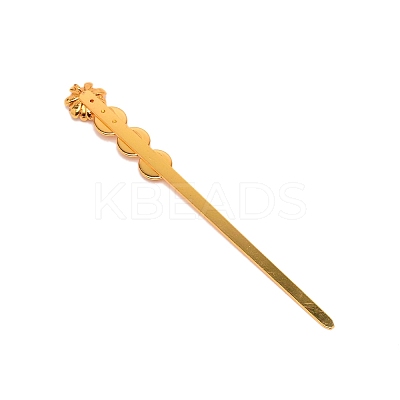 Brass Hair Stick Findings OHAR-WH0022-02A-1