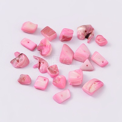 Natural Freshwater Shell Chips Beads BSHE-S007-12-1