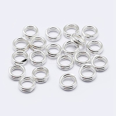 925 Sterling Silver Split Jump Rings STER-F036-01S-0.6x7m-1