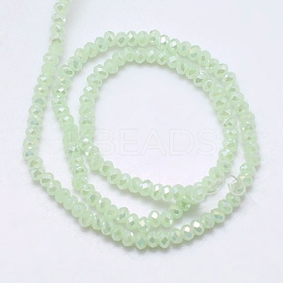 Electroplate Imitation Jade Glass Rondelle Beads Strands LS-EGLA-F049B-01AB-1
