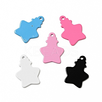 Spray Painted 201 Stainless Steel Pendants STAS-G304-02-1