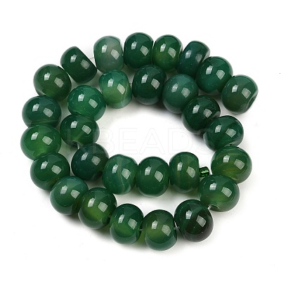 Dyed Natural Agate Beads Strands G-U030-A01-03-1