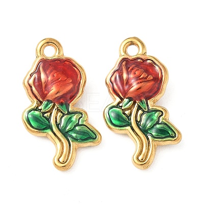 304 Stainless Steel Enamel Pendants STAS-I346-17G-01-1