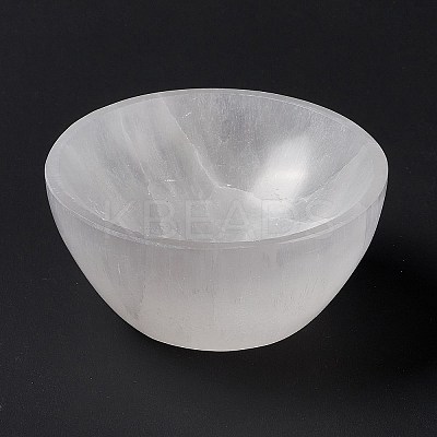 Natural Selenite Charging Bowl for Cleansing AJEW-E051-01A-1