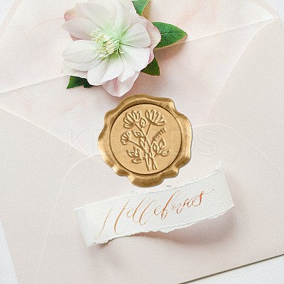 50Pcs Adhesive Wax Seal Stickers DIY-CA0006-16D-1