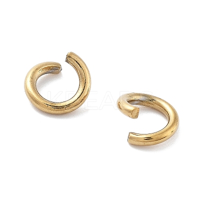 Ion Plating(IP) 304 Stainless Steel Open Jump Rings STAS-M081-01G-02-1