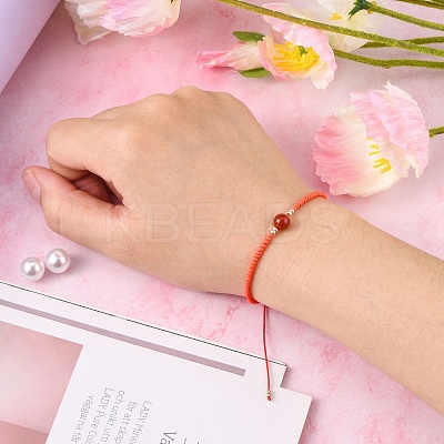 Nylon Thread Braided Beads Bracelets BJEW-JB04346-06-1