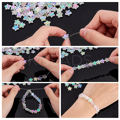 Eco-Friendly Transparent Acrylic Beads TACR-FH0001-01-1