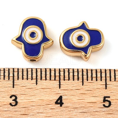 Rack Plating Brass Beads KK-H486-03G-02-1