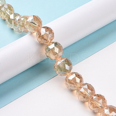 Electroplate Glass Bead Strands EGLA-J140-FR03-16mm-1