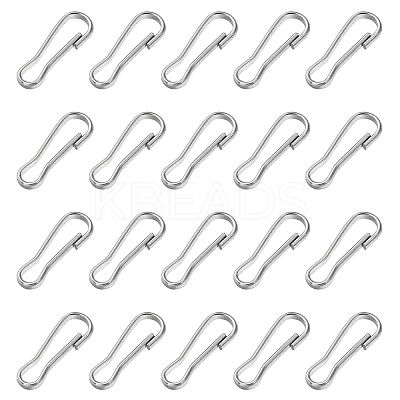 201 Stainless Steel Keychain Clasp Findings STAS-YW0001-79-1