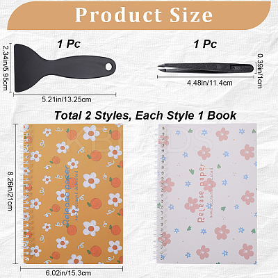 Sticker Collecting Loose-leaf A5 Spiral Bound Notebook AJEW-CP0007-85B-1