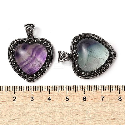 Natural Fluorite Pendants G-A095-01AS-03-1