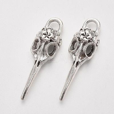 Tibetan Style Alloy Pendants TIBEP-Q043-279-RS-1