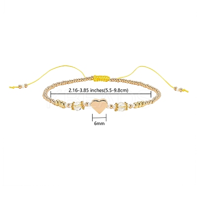 5Pcs 5 Colors Adjustable Nylon Cord Braided Bead Bracelets BJEW-SZ0001-24-1